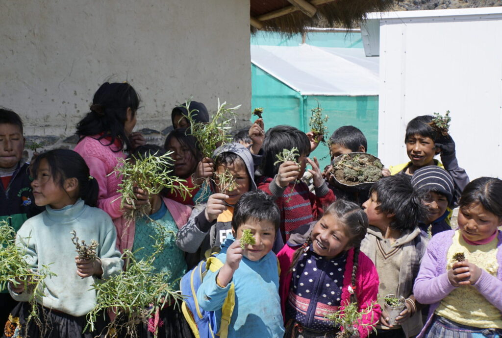 Dia de recoleccion de plantas endemicas para invernadero de la Cocha